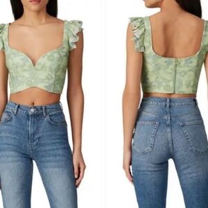 New AMUR Rafaela Crop Top Size XL